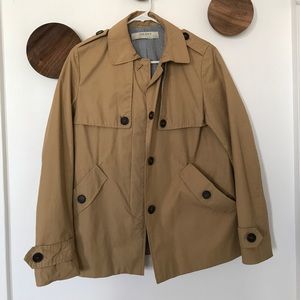 Zara Basic Cropped Trench Coat
